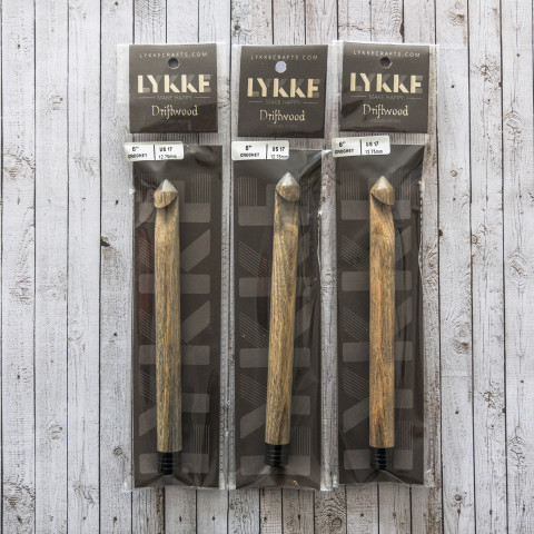 Lykke - Driftwood Crochet Hook Prepacked Collection